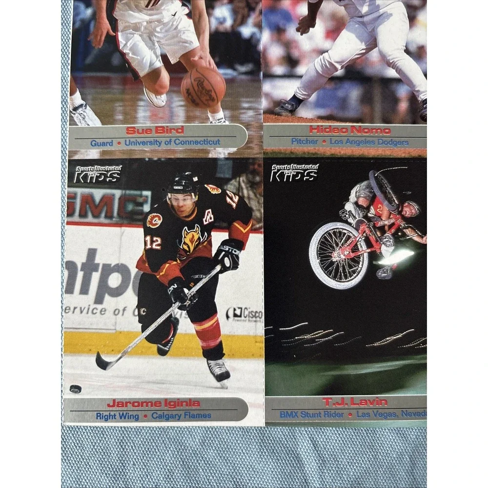 2002 Sports Illustrated for Kids 9-Card Uncut‎ Sheet Sue Bird Venus Williams